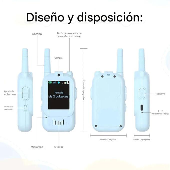 Walkie Talkies de Video para Niños y Niñas – Envío a toda Venezuela – NQLN Store