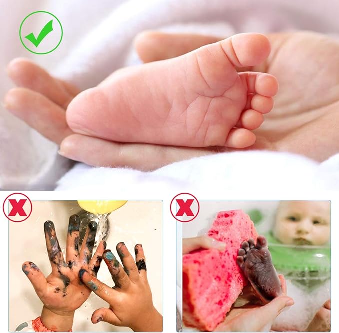 Kit De Mano Y Huella De Bebé 3pcs/Set para pies – Detalle de calidad y acabado – NQLN Store