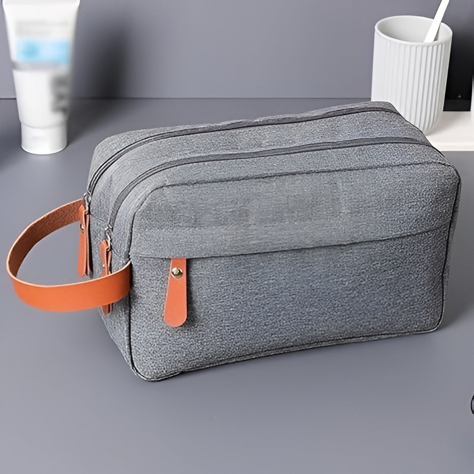 Bolso de cosméticos de hombre para viajes – Detalle de calidad y acabado – NQLN Store
