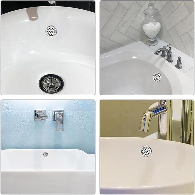 Cubierta para desagüe de lavabo (Pack de 4) – Vista de cerca del producto – NQLN Store