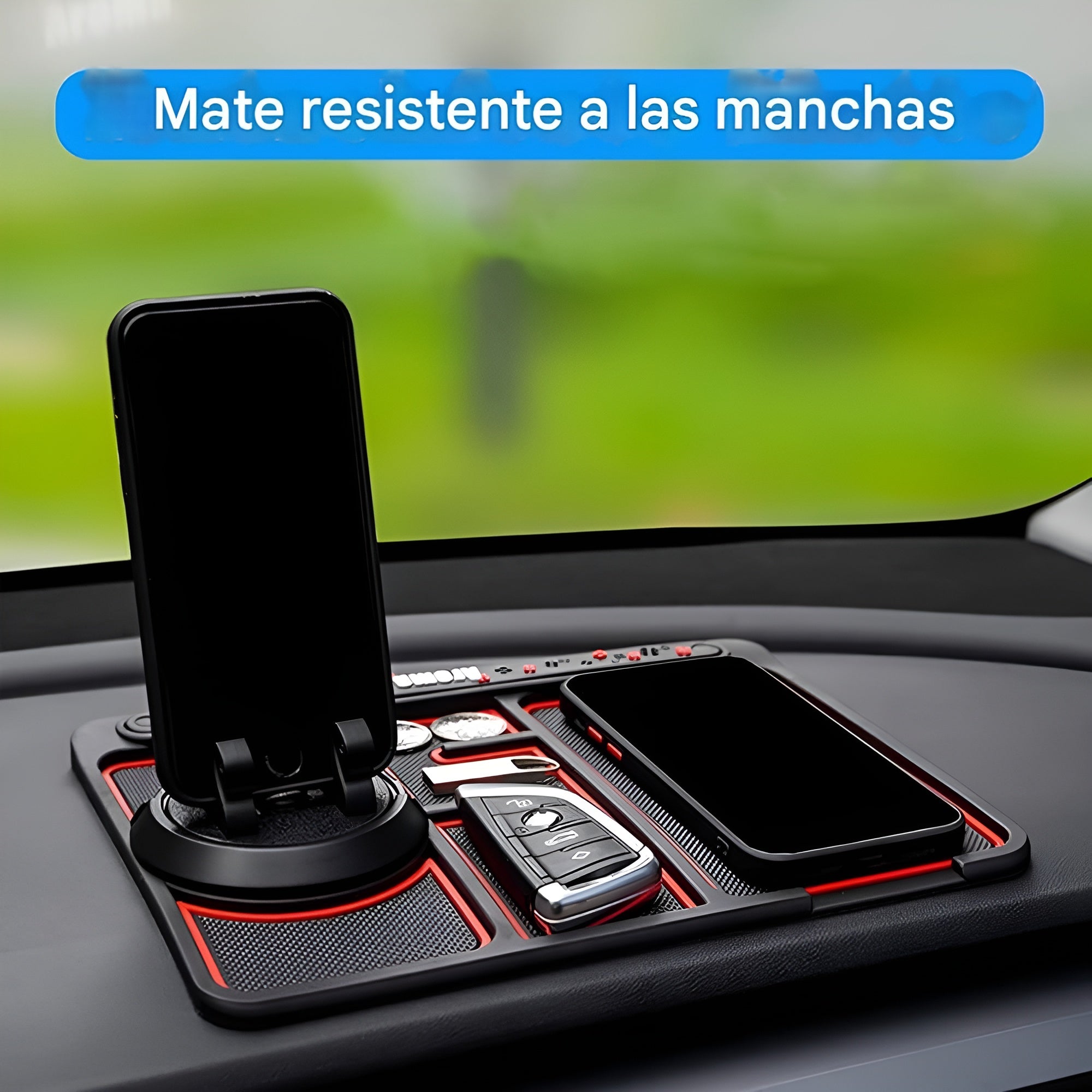 Almohadilla antideslizante de telefono para carro – Vista adicional – Disponible en NQLN Store Venezuela