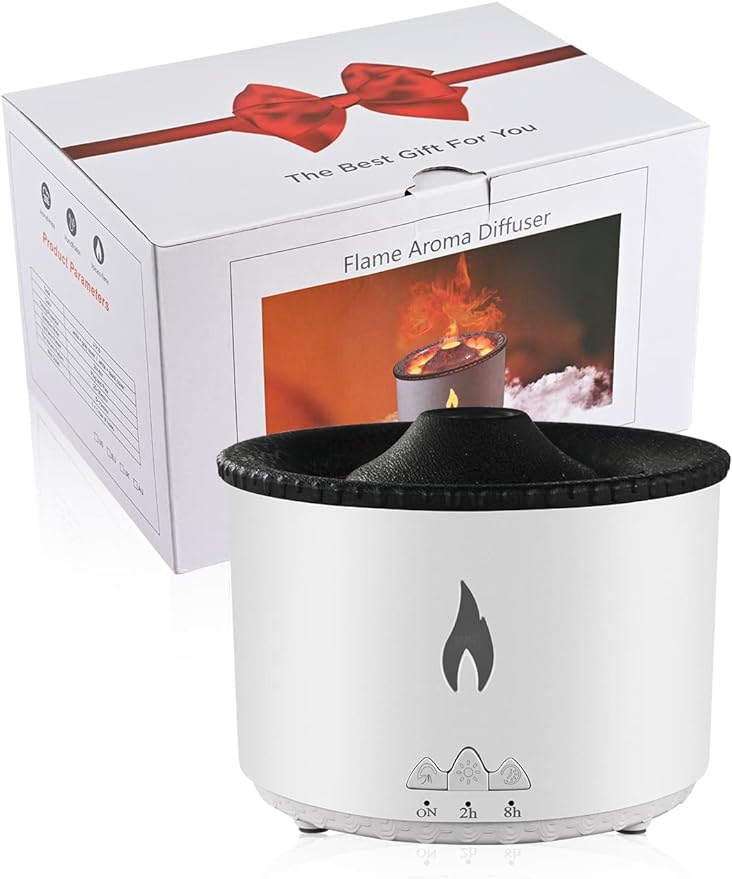 Difusor de aroma con llamas – Vista adicional – Disponible en NQLN Store Venezuela