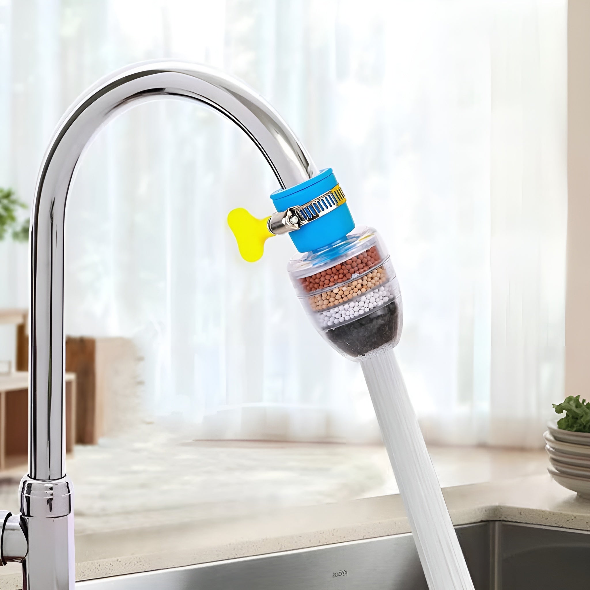 Mini Purificador de Agua para Filtros para cocina – Vista de cerca del producto – NQLN Store