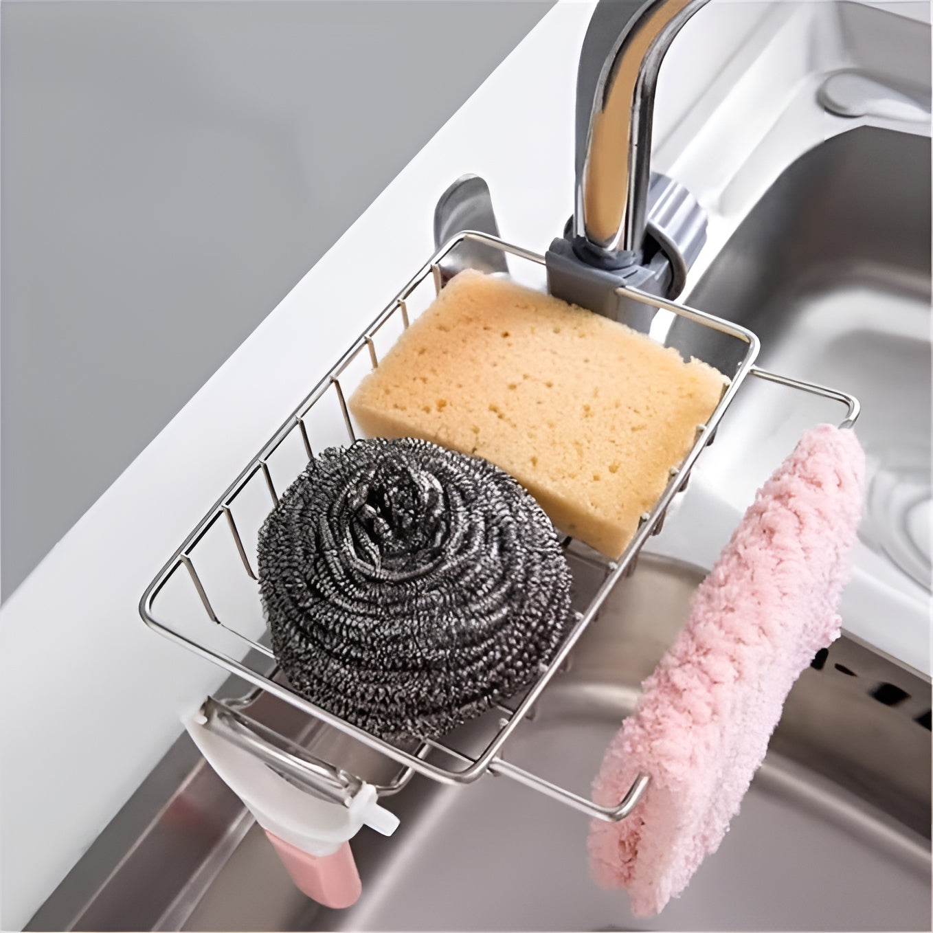 Soporte para esponja en grifo de acero inoxidable – Envío a toda Venezuela – NQLN Store