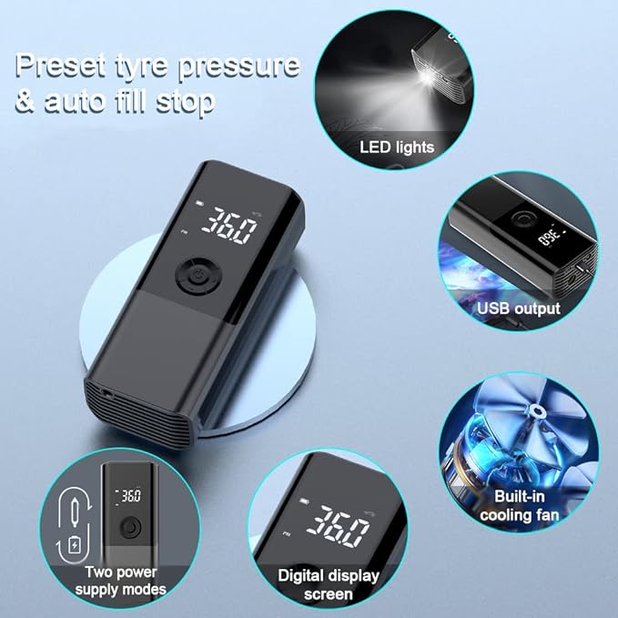 Inflador de cauchos y powerbank – Envío a toda Venezuela – NQLN Store