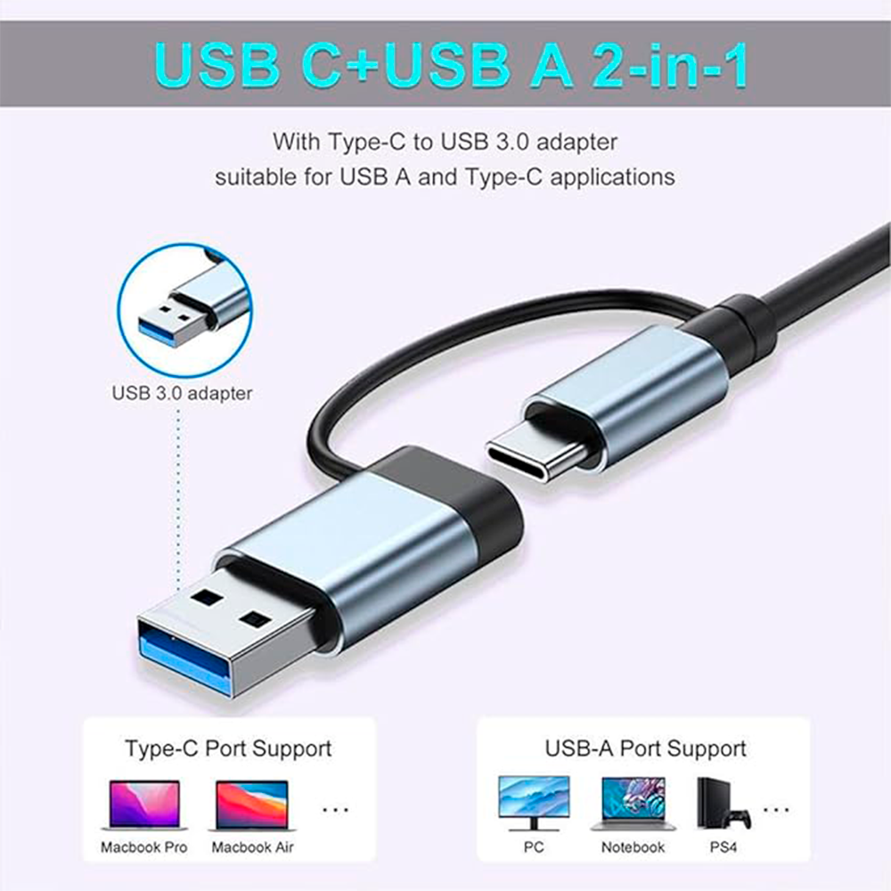 Concentrador de puertos USB 8 en 1 – Tienda online NQLN Store Venezuela