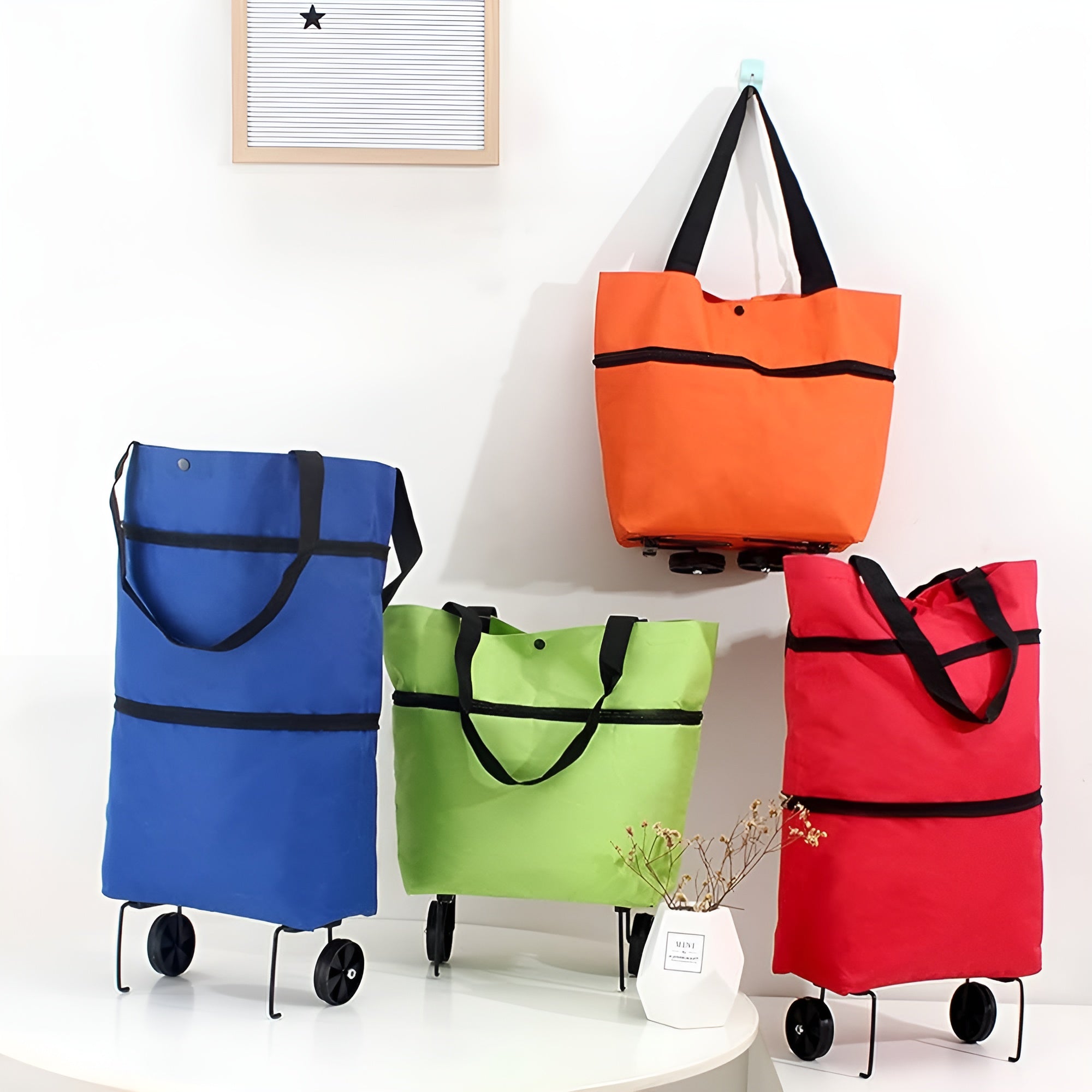 Carrito Bolso Plegable para compras de supermercado – Tienda online NQLN Store Venezuela