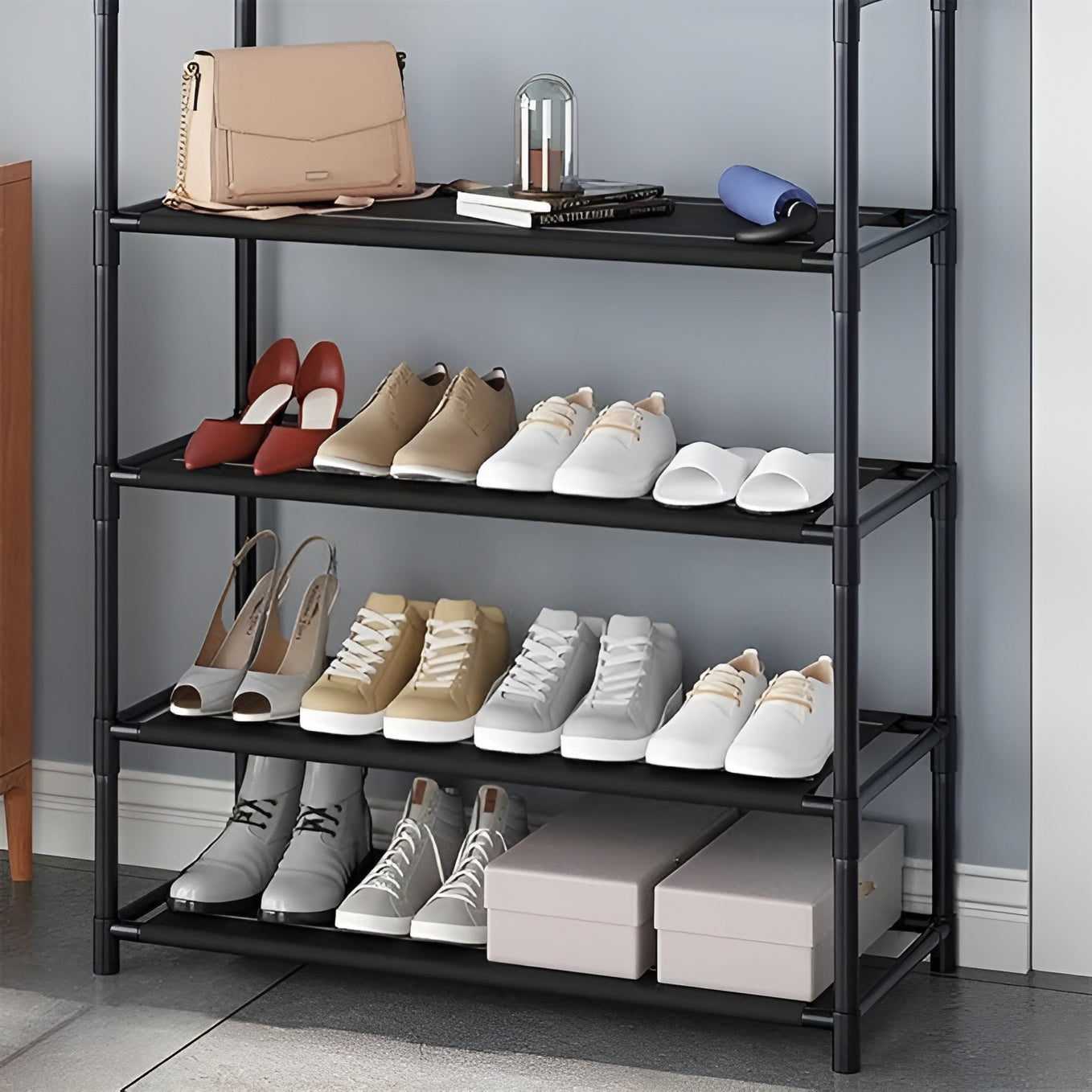 Zapatero 2 en 1 – Detalle de calidad y acabado – NQLN Store