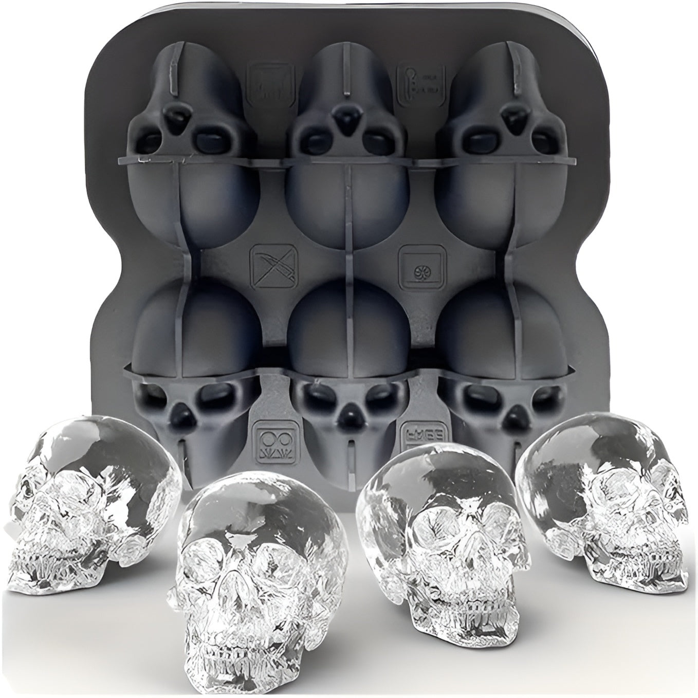 Molde de Silicona para Hielo con Forma de Calavera – Comprar online en NQLN Store Venezuela con envío a todo el país