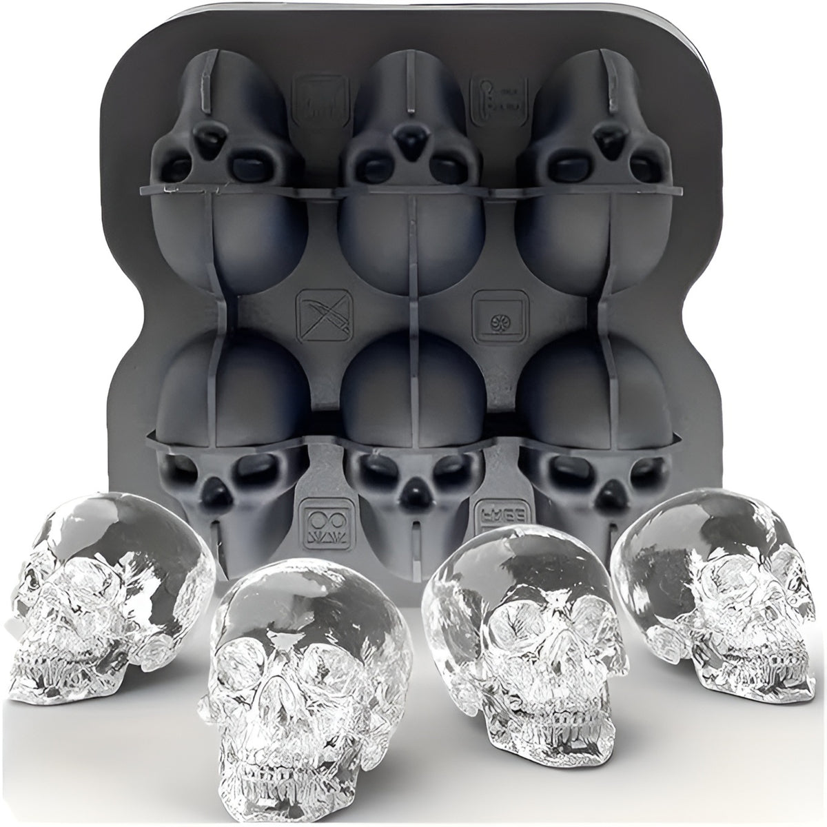 Molde de Silicona para Hielo con Forma de Calavera – Comprar online en NQLN Store Venezuela con envío a todo el país