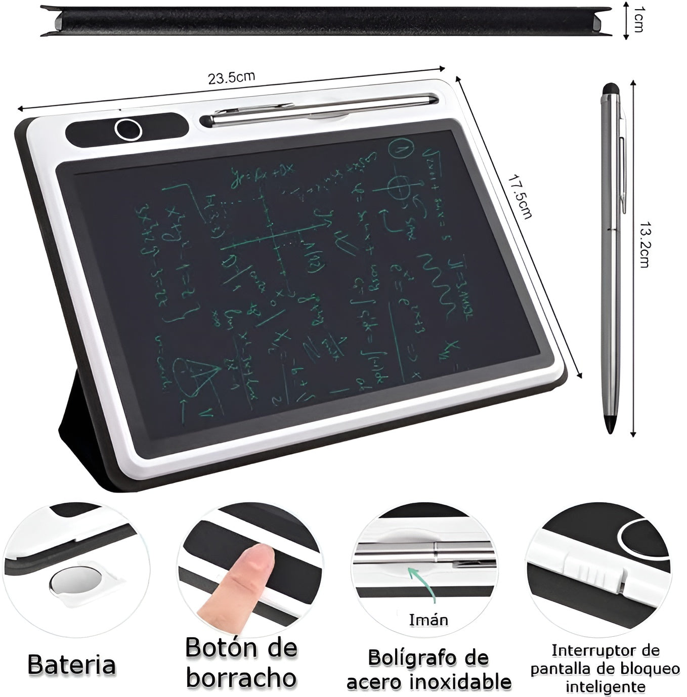 Tableta de escritura portátil – Detalle y presentación – NQLN Store Venezuela
