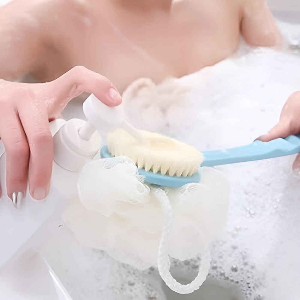 Cepillo exfoliante de baño – Detalle de calidad y acabado – NQLN Store