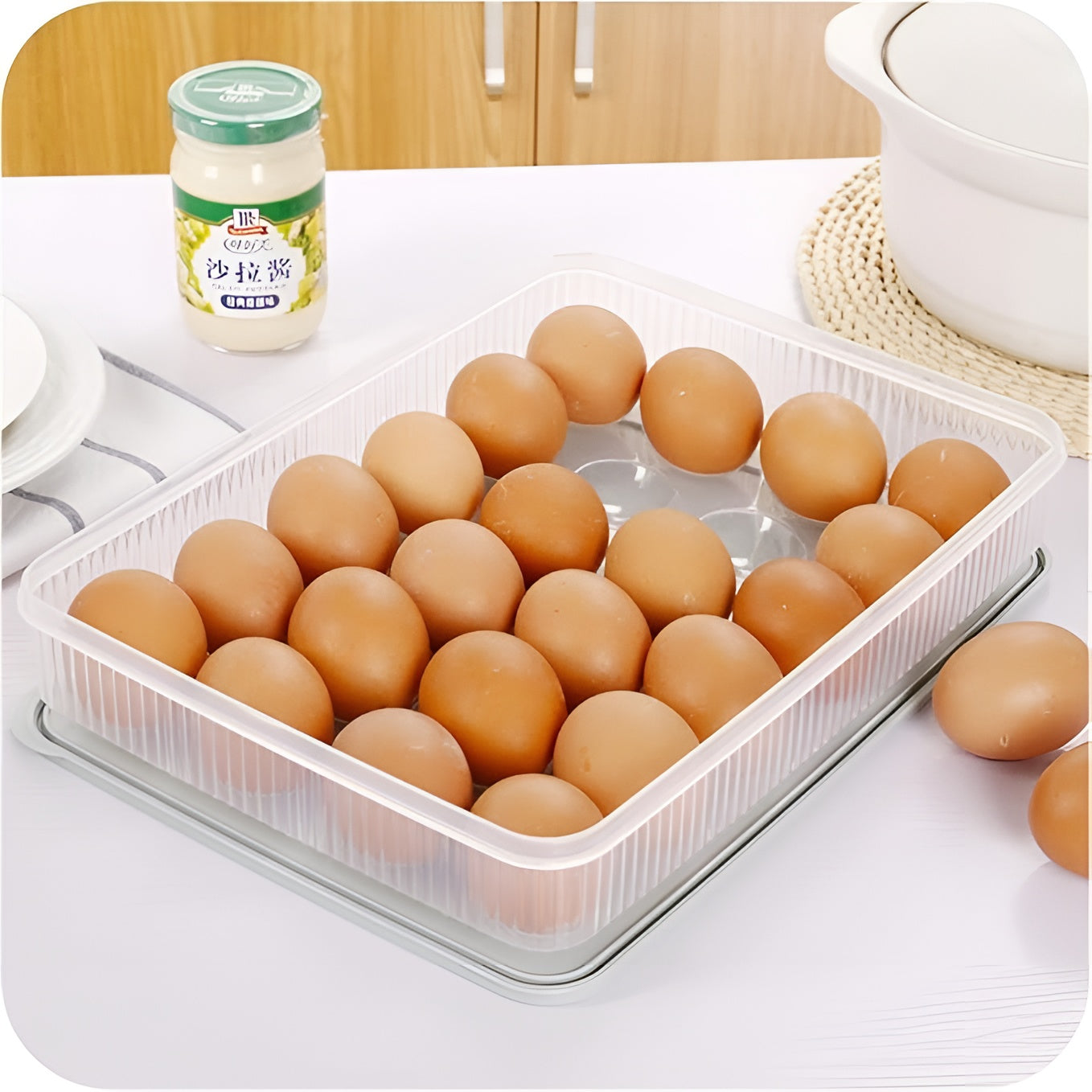 Recipientes de almacenamiento con tapa para huevos pequeños – Comprar al mejor precio en NQLN Store Venezuela