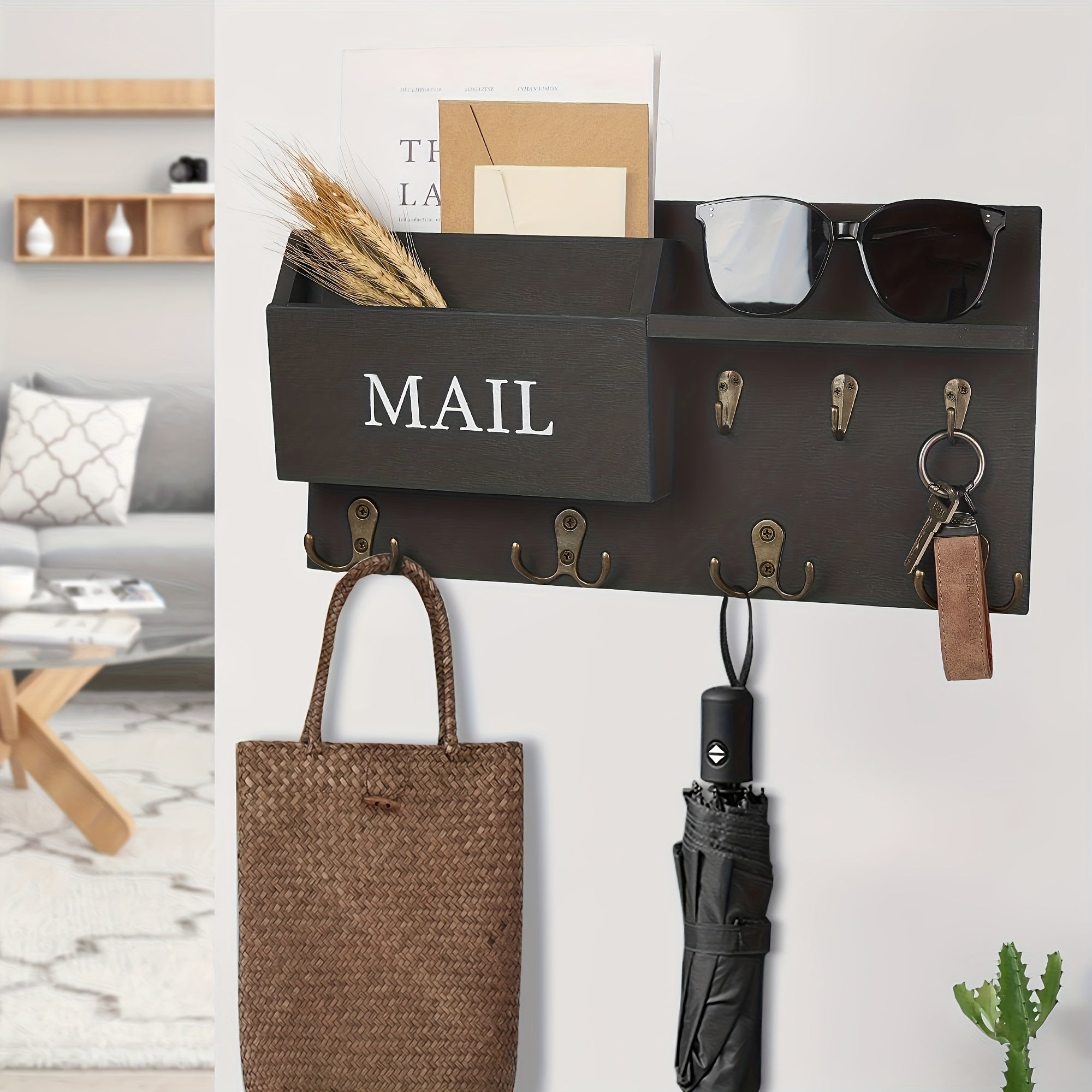 Porta llaves y correo de madera – NQLN Store Venezuela, tienda online con envío a todo el país