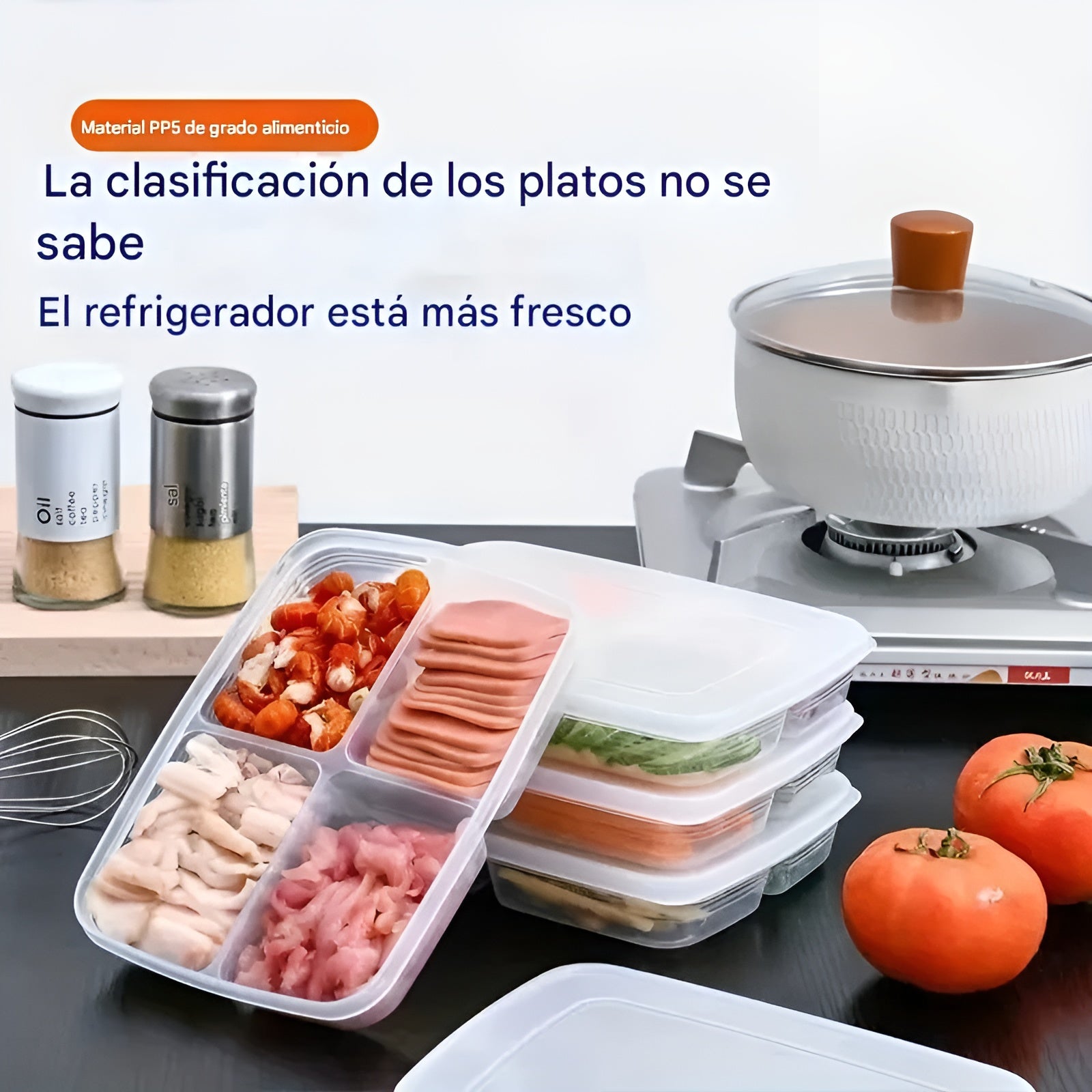 Envase para comida con divisor – Tienda online NQLN Store Venezuela