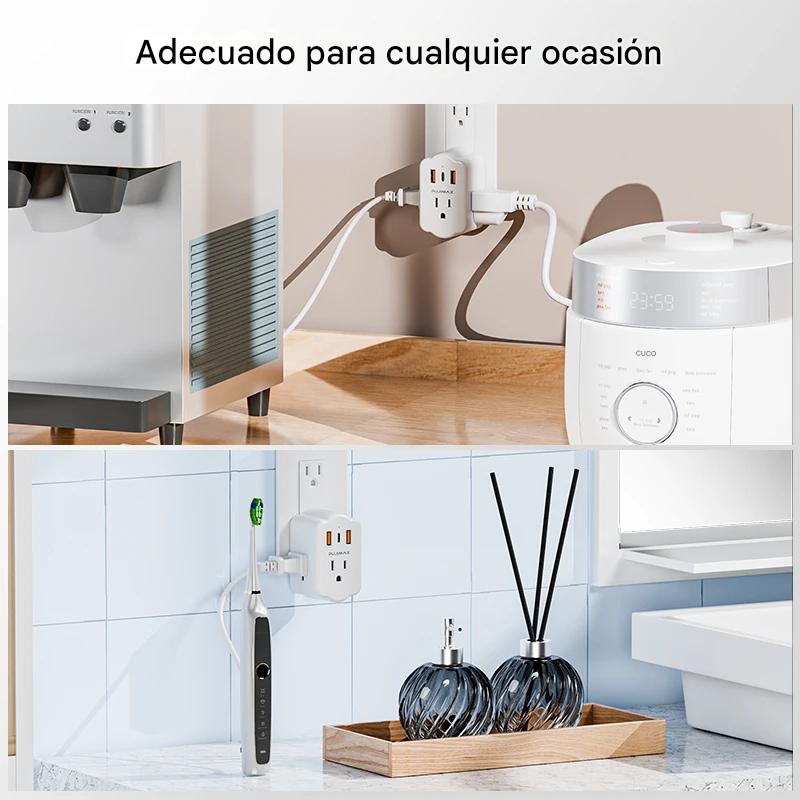 Adaptador de Pared con USB PUJIMAX (PACK 2) – Vista detalle del producto – NQLN Store