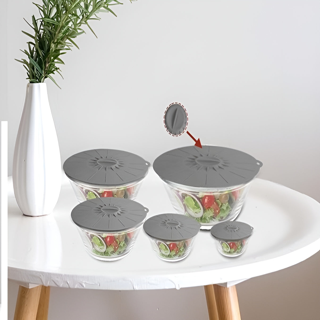 Tapas de Succión Reutilizables para Tazones (pack de 5) – Disponible en Caracas y Margarita – NQLN Store