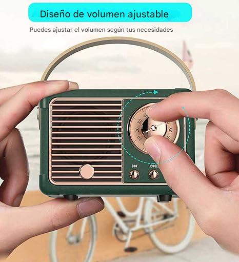 Mini Altavoz Retro de bluetooth – Detalle de calidad y acabado – NQLN Store