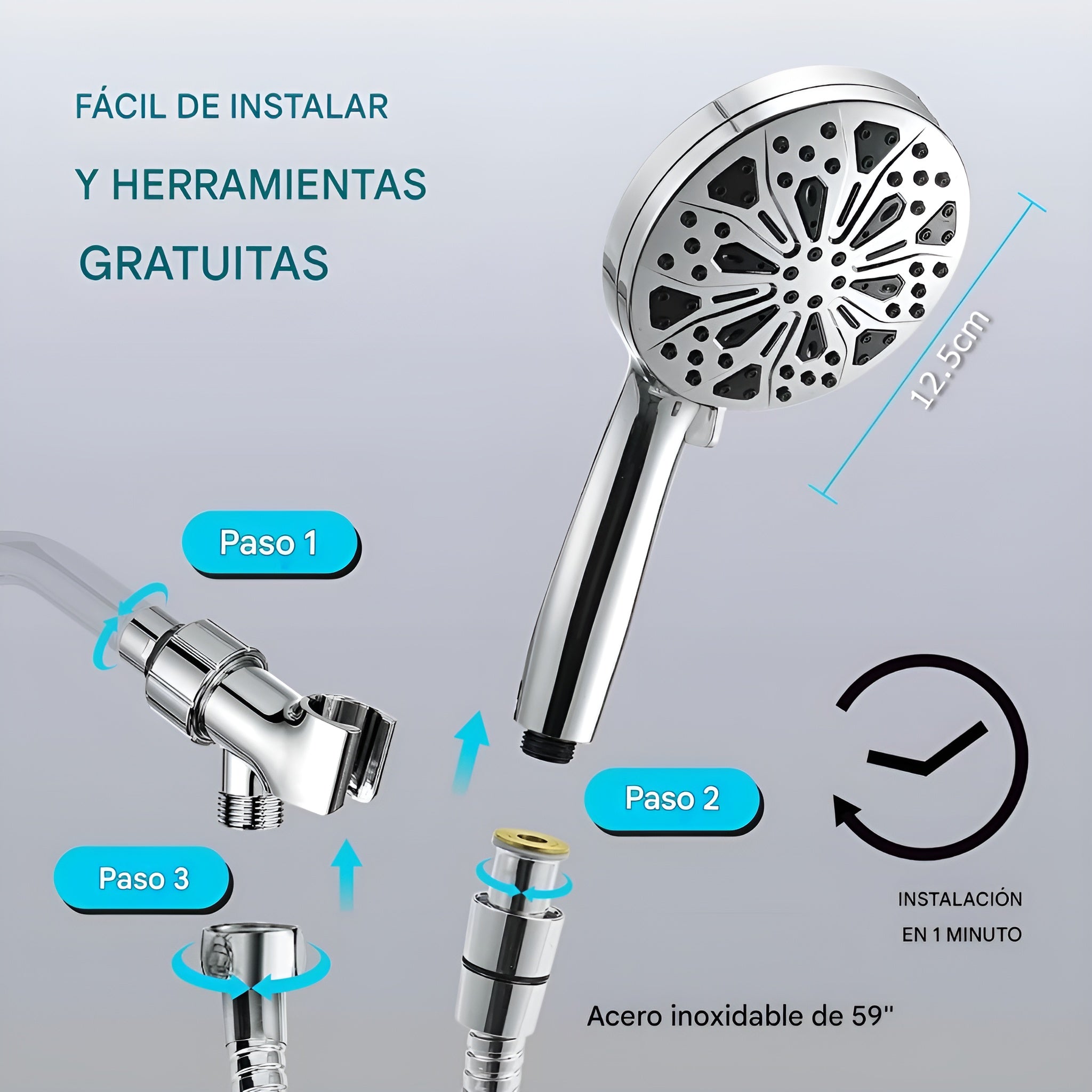 Cabezal de ducha de mano – Disponible en Caracas y Margarita – NQLN Store