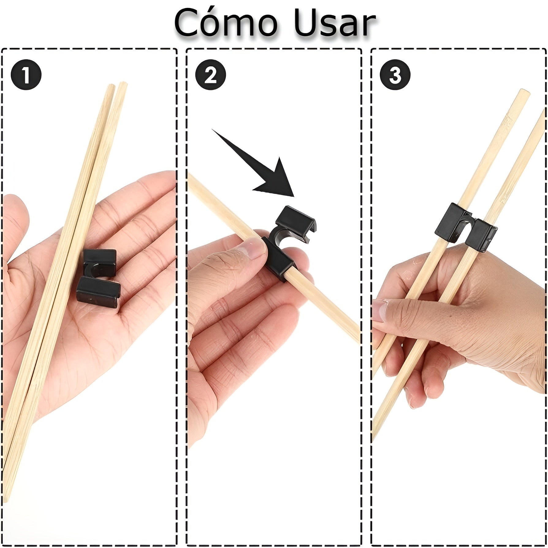 Ayudante para uso de palillos chinos (pack de 3) – Comprar al mejor precio en NQLN Store Venezuela