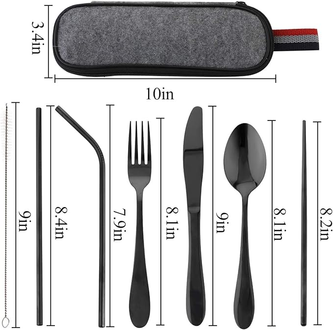 Cubiertos portatiles de acero inoxidable – Al mejor precio en NQLN Store Caracas y Margarita