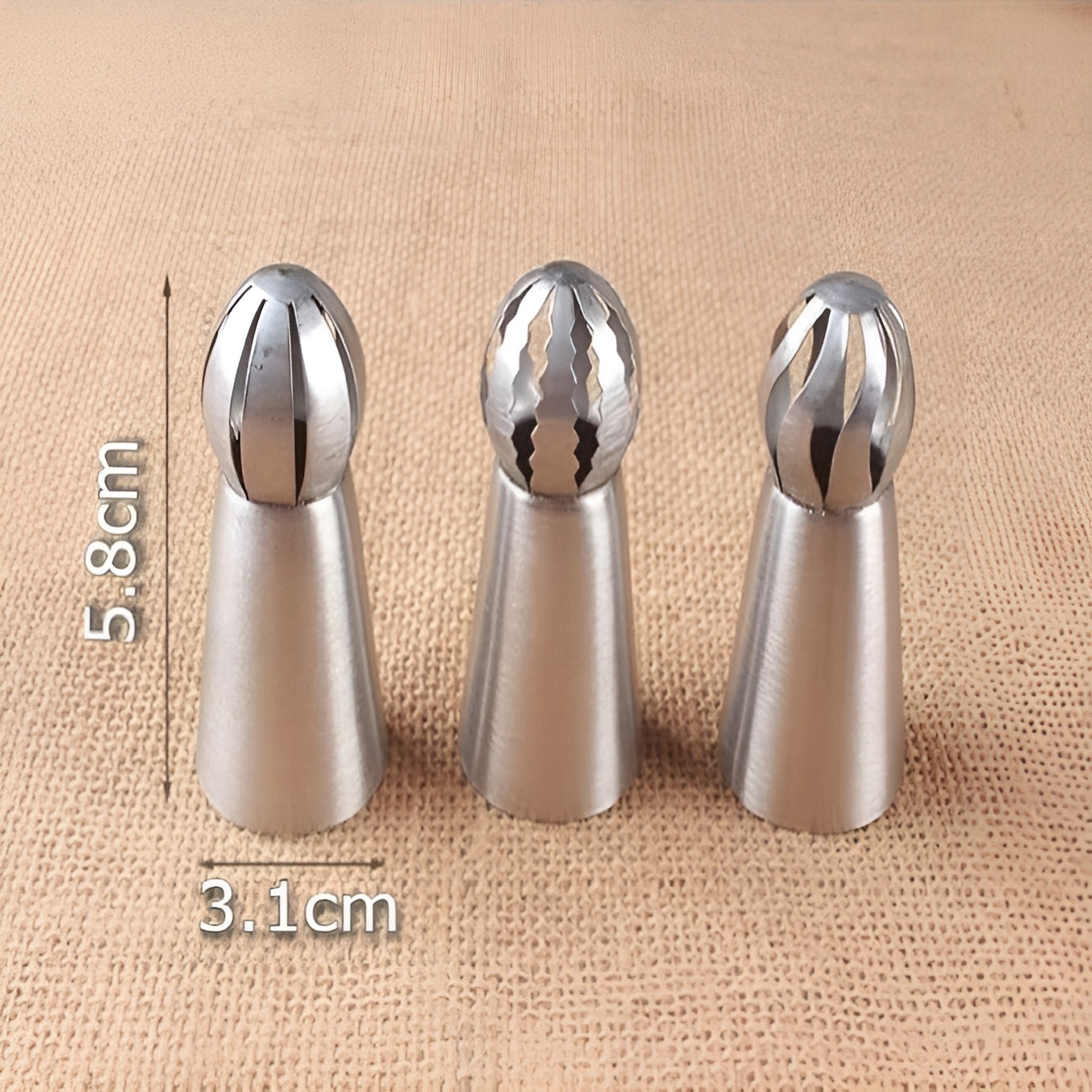 Puntas de glaseado para decoración (Set de 3) – Vista detalle del producto – NQLN Store