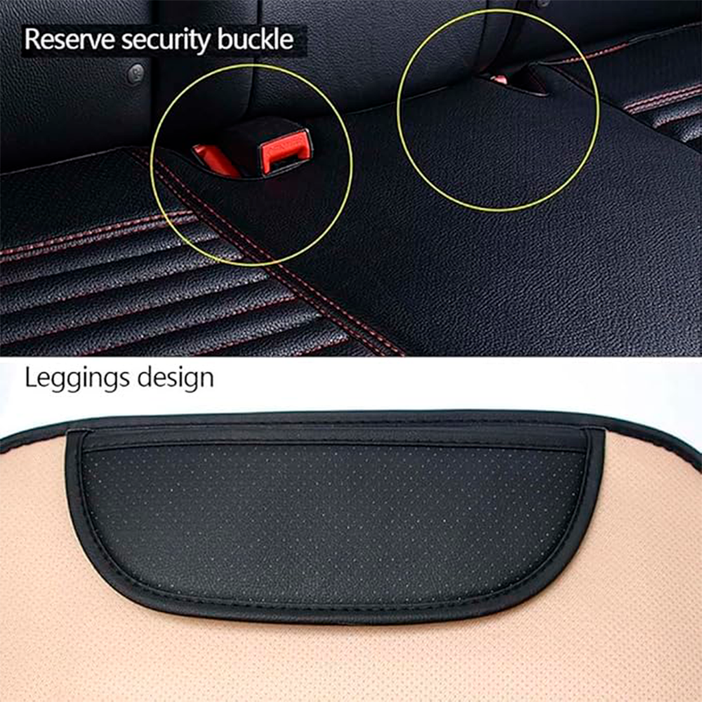 Funda de piel sintètica para asiento de carro piloto – Vista adicional – Disponible en NQLN Store Venezuela