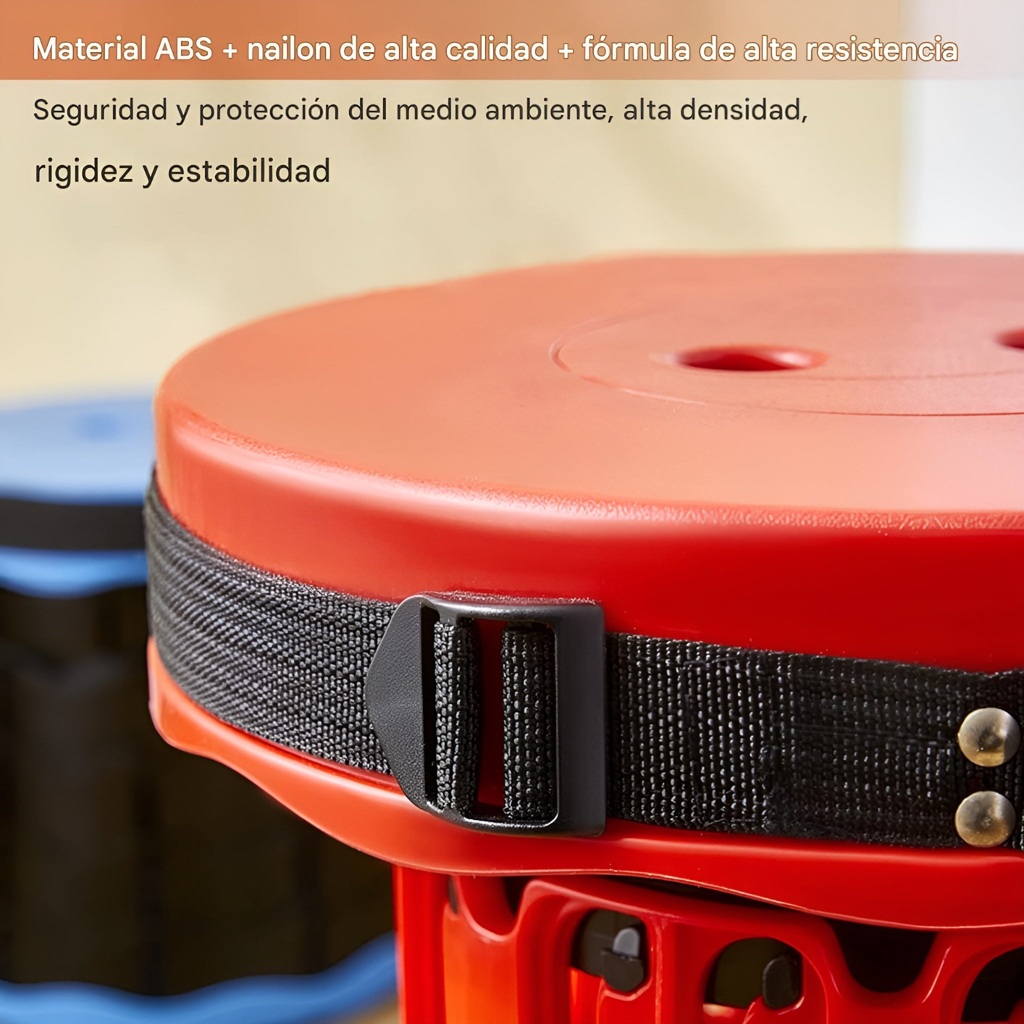 Taburete plegable flexible y portátil en forma de disco – Tienda online NQLN Store Venezuela