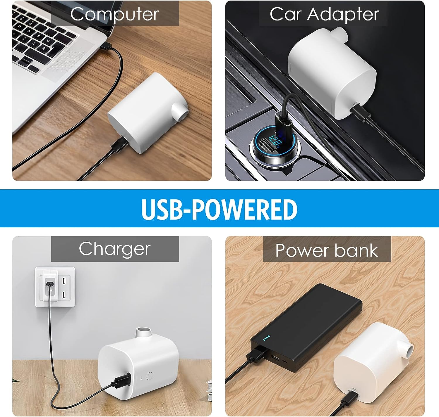 Bomba de aire portatil inflador electrica – Tienda online NQLN Store Venezuela