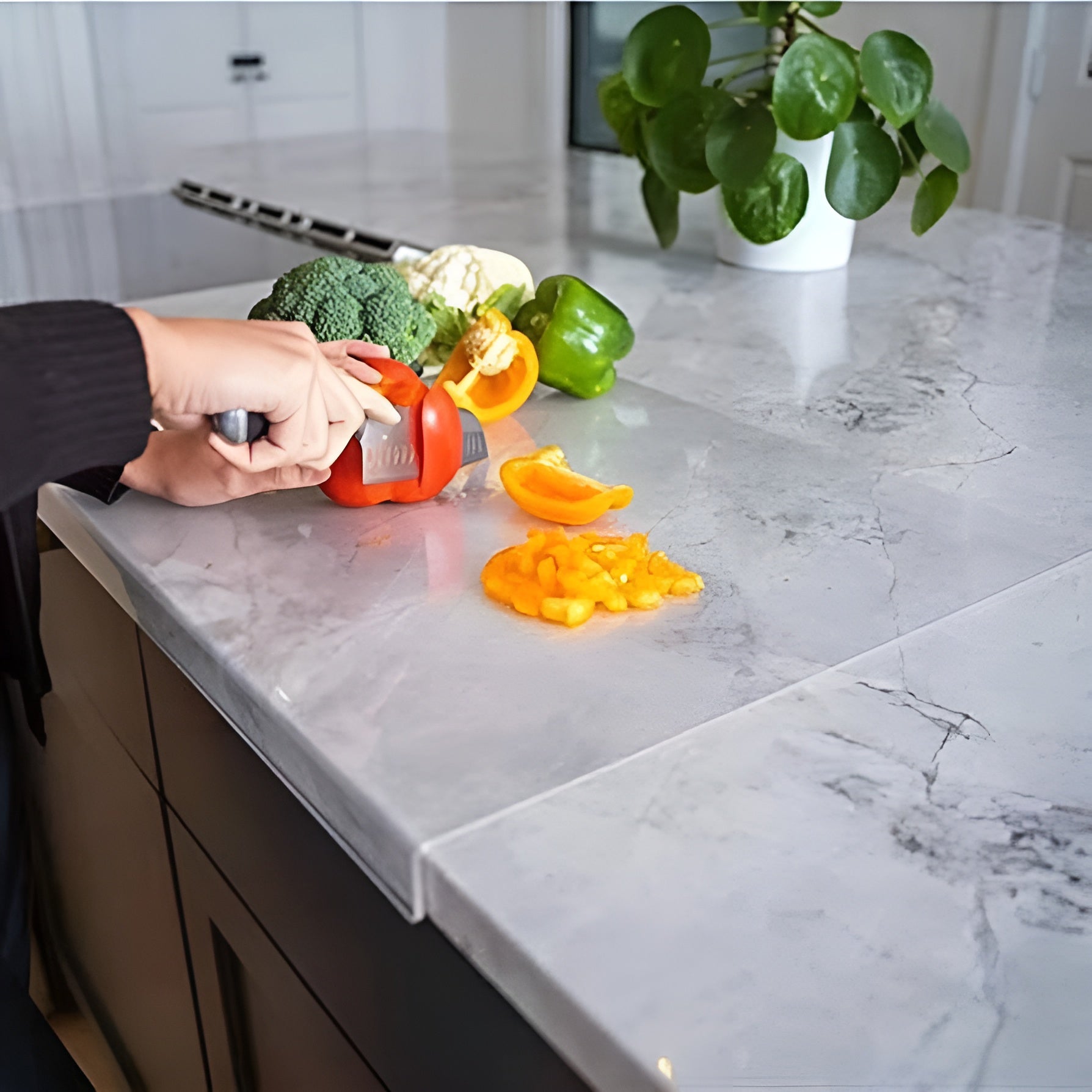 Tabla acrílica  transparente de cortar para encimera de cocina – Tienda online NQLN Store Venezuela