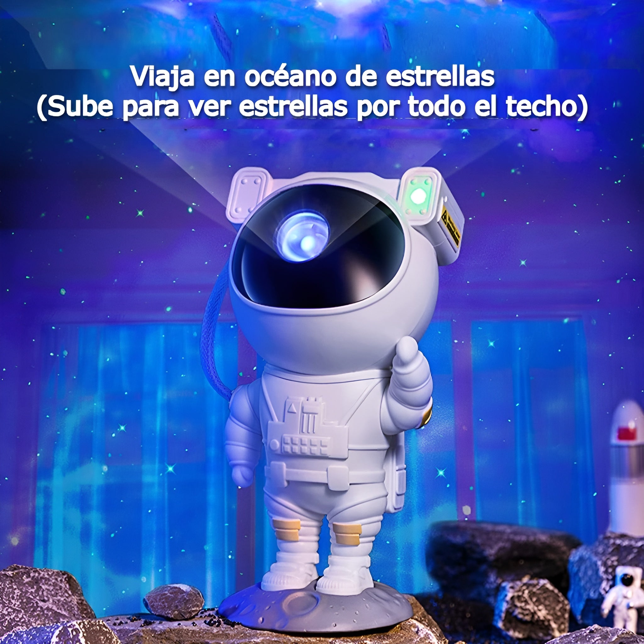Proyector de luz nocturna 2 en 1 con forma de astronauta – Comprar al mejor precio en NQLN Store Venezuela