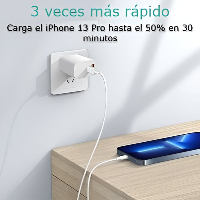 Cargador rapido plegable de 20 W para Iphone – Vista de cerca del producto – NQLN Store