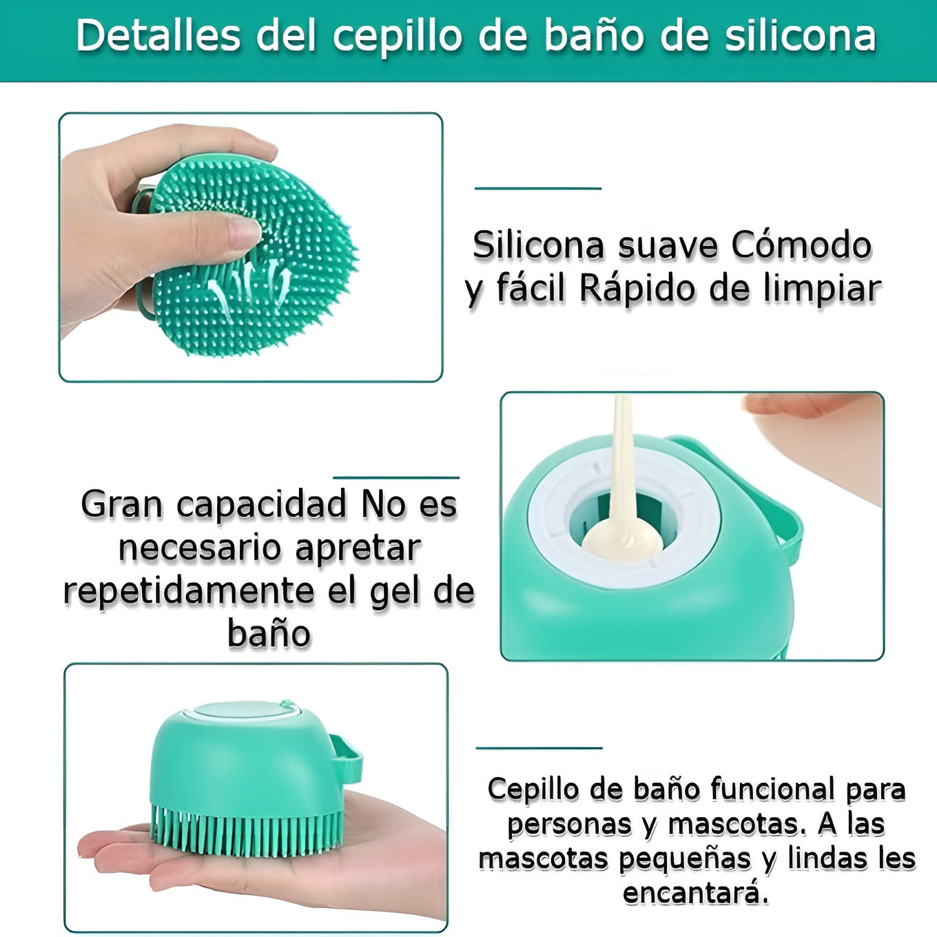 Cepillo de Silicona Exfoliante para perro – Envío a toda Venezuela – NQLN Store