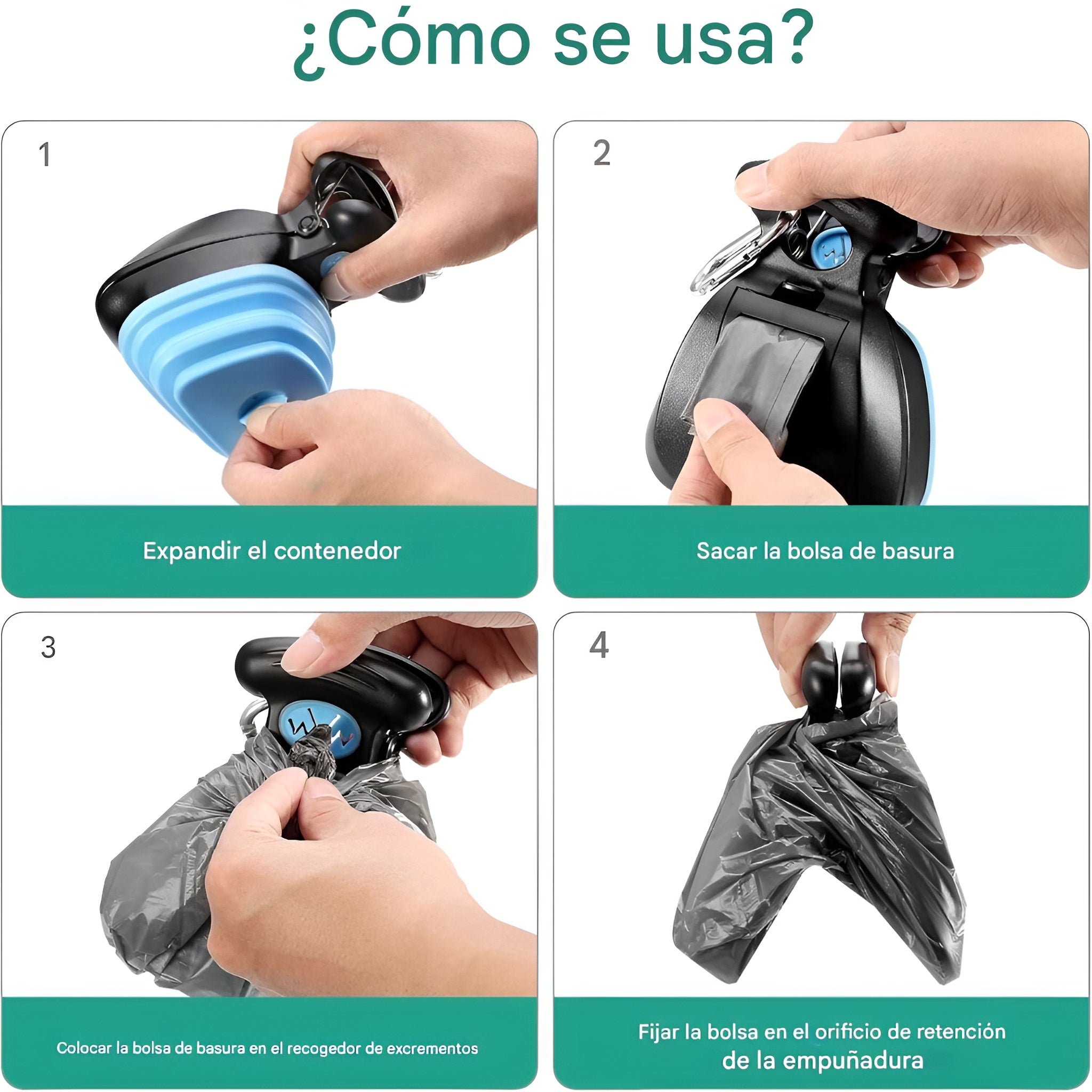 Recolector de heces para mascotas con bolsas – Envío a toda Venezuela – NQLN Store