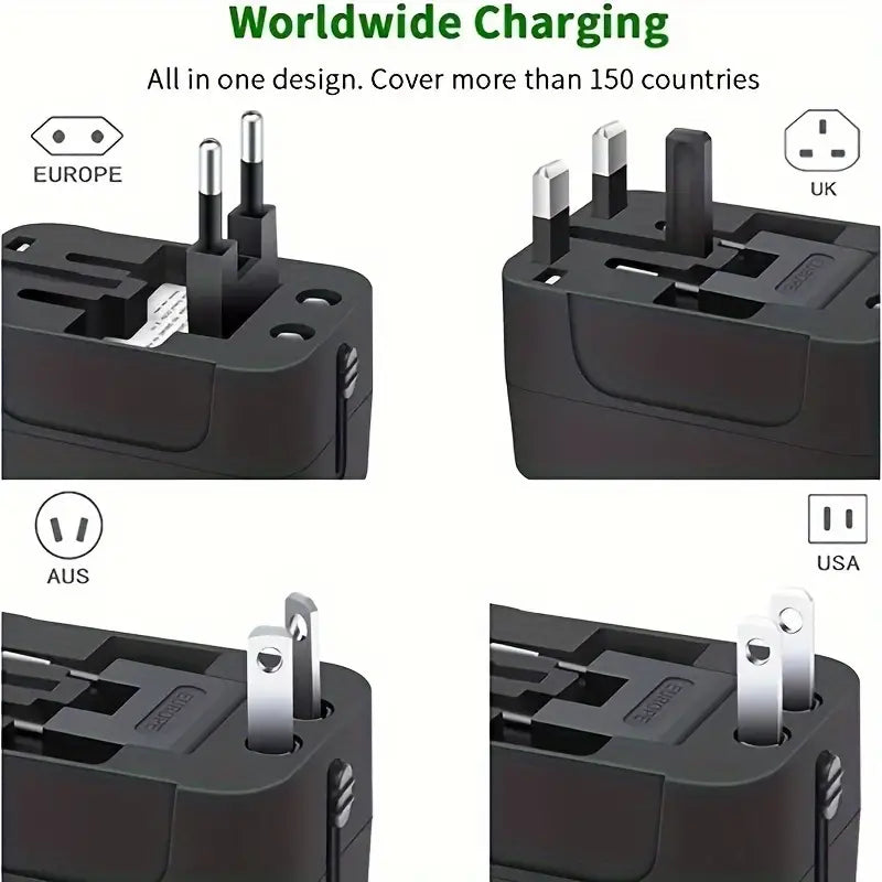 Adaptador universal de enchufe para viajes – Detalle y presentación – NQLN Store Venezuela