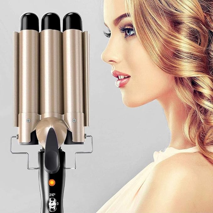 Rizadora de cabello 3 tubos – Detalle de calidad y acabado – NQLN Store