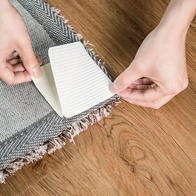 Almohadillas de agarre adhesivas para alfombra (Pack de 4) – Detalle de calidad y acabado – NQLN Store