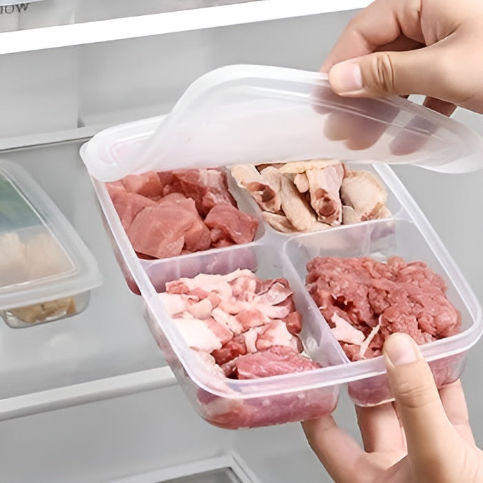 Envase para comida con divisor – Vista de cerca del producto – NQLN Store