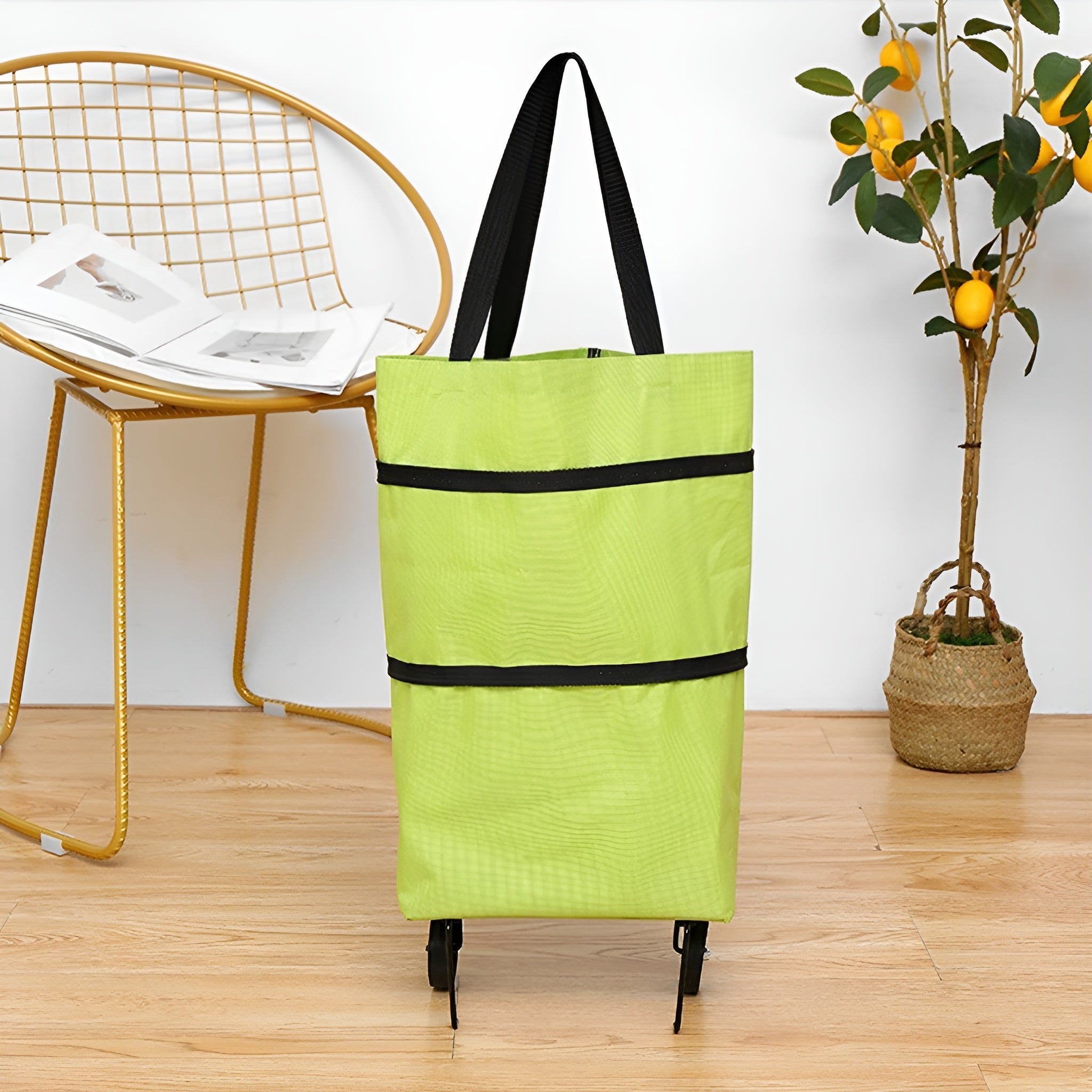 Carrito Bolso Plegable para compras de supermercado – Vista de cerca del producto – NQLN Store