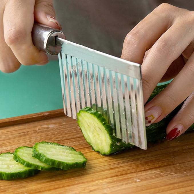 Cuchillo de corte arrugado para papas – Detalle de calidad y acabado – NQLN Store