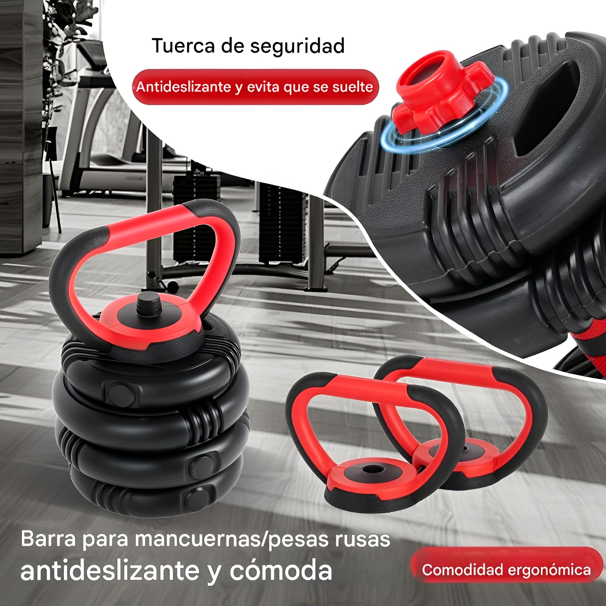 Kit de Pesas y Mancuernas Ajustables (20 kilos set) – Envío a toda Venezuela – NQLN Store
