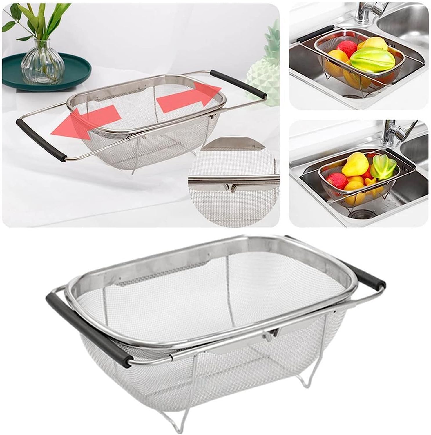 Cesta de drenaje de acero inoxidable – Tienda online NQLN Store Venezuela