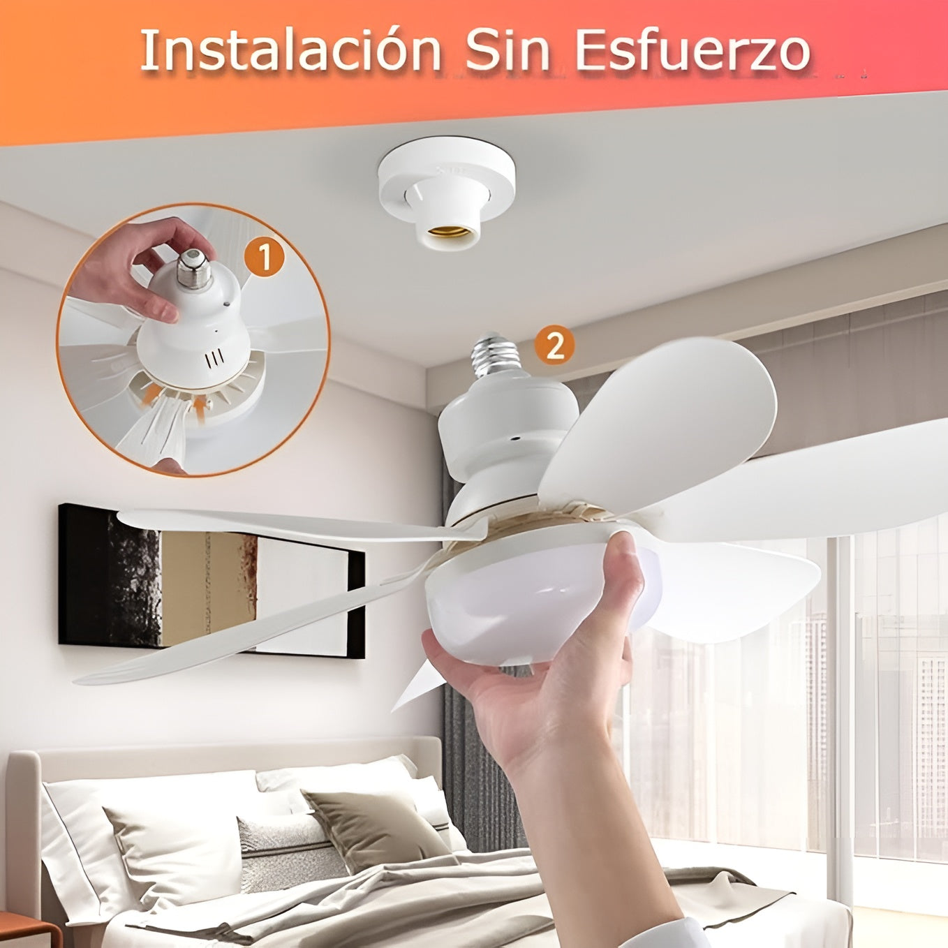 Ventilador de luz con control remoto – Envío a toda Venezuela – NQLN Store