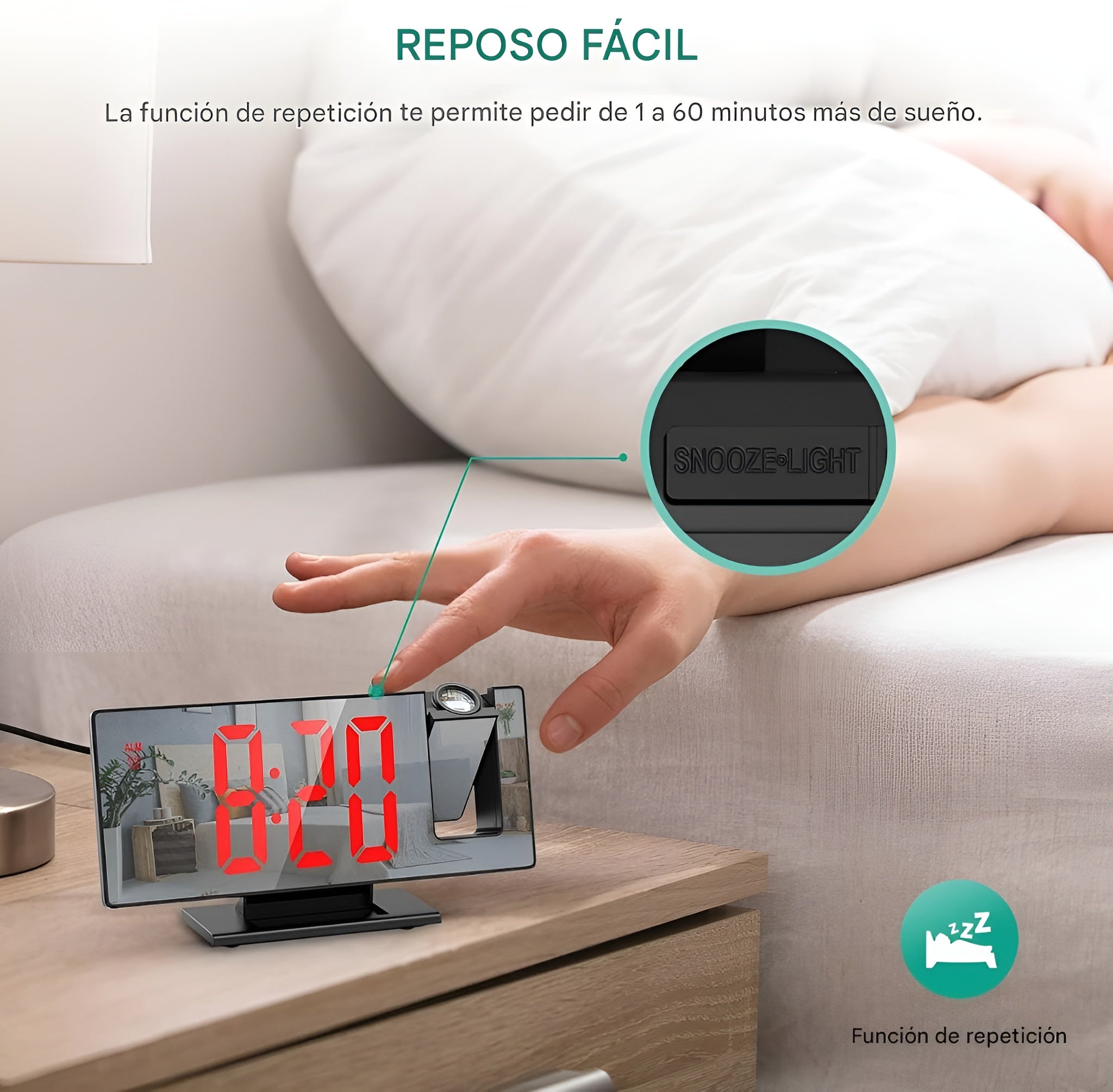 Reloj despertador con proyección – Comprar al mejor precio en NQLN Store Venezuela