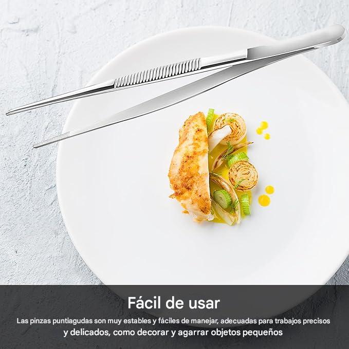 Juego de Pinzas de Acero Inoxidable – Vista de cerca del producto – NQLN Store