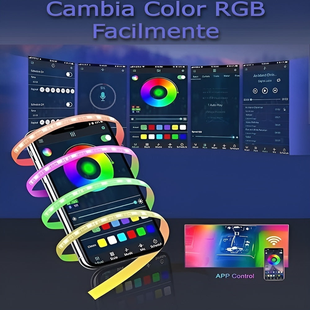 Luz led multicolor para interior de carro – Comprar al mejor precio en NQLN Store Venezuela