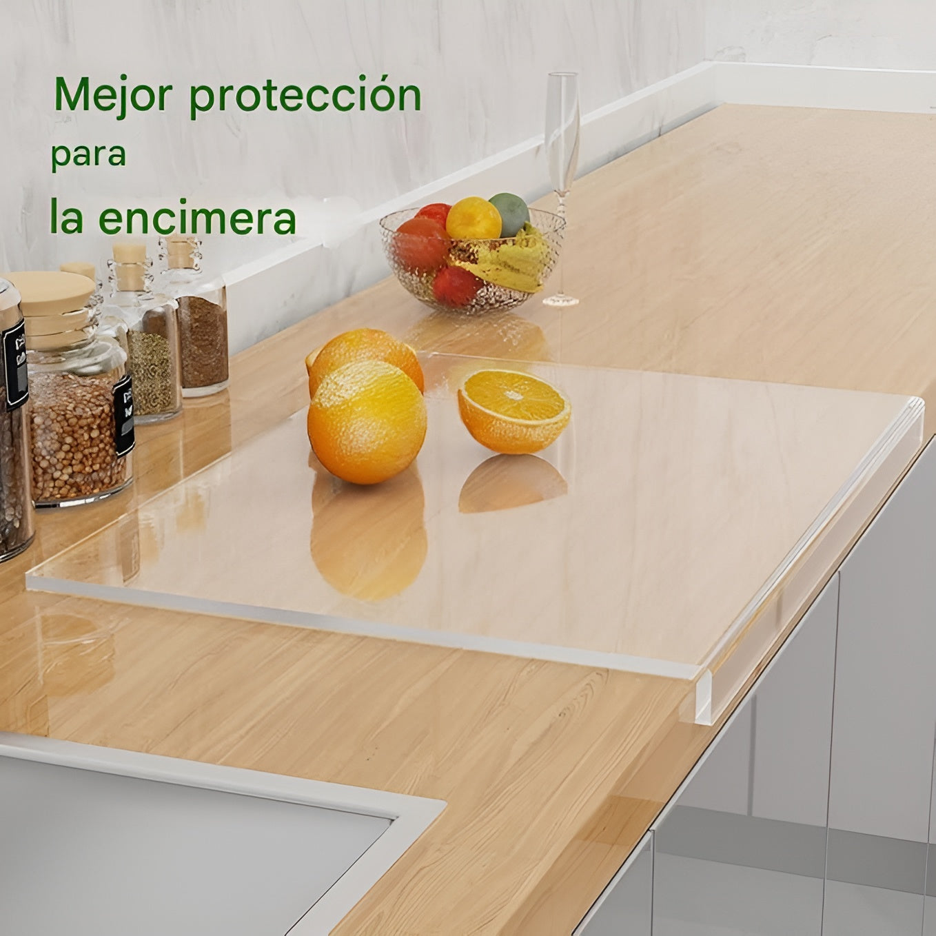 Tabla acrílica  transparente de cortar para encimera de cocina – Tienda online NQLN Store Venezuela