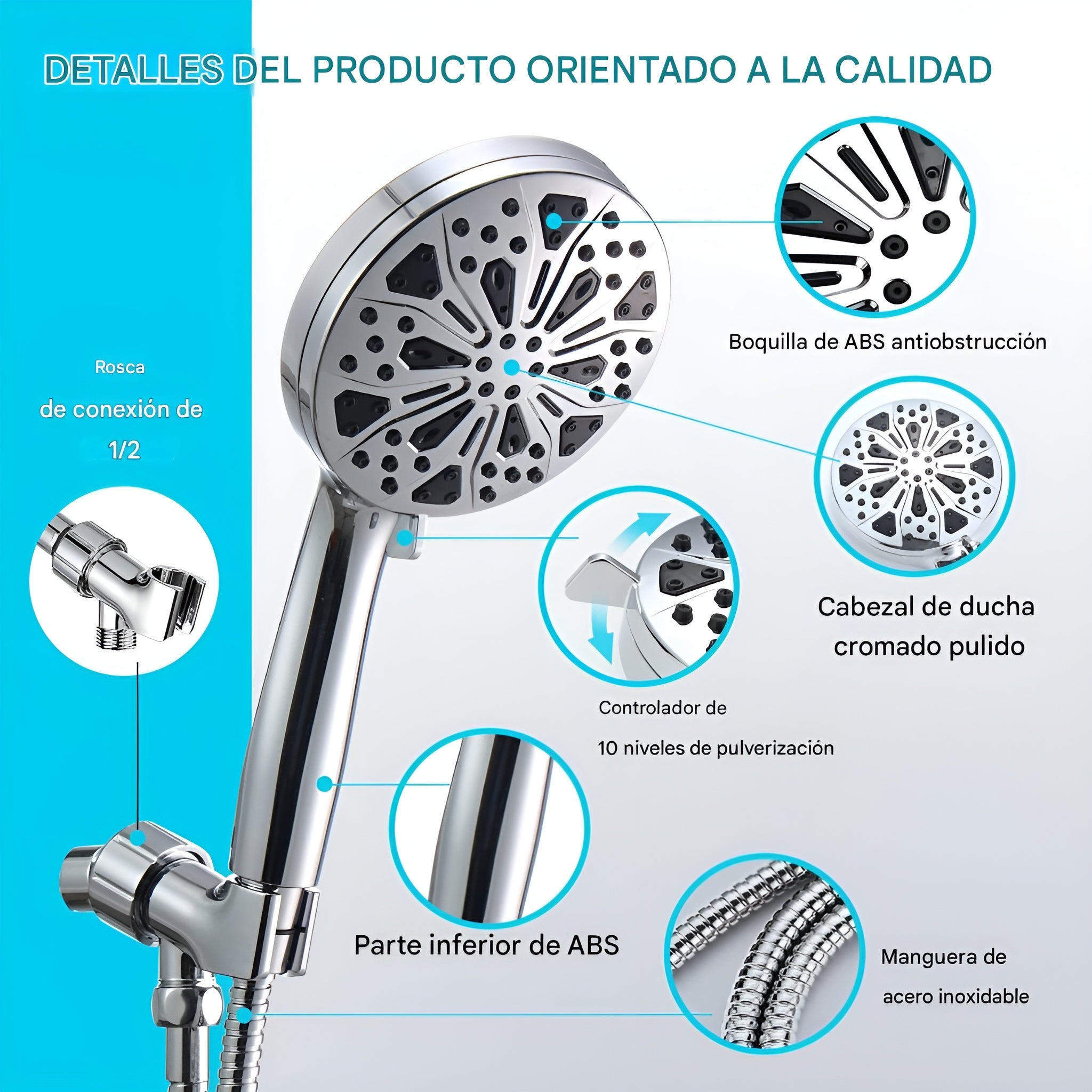 Cabezal de ducha de mano – Comprar al mejor precio en NQLN Store Venezuela