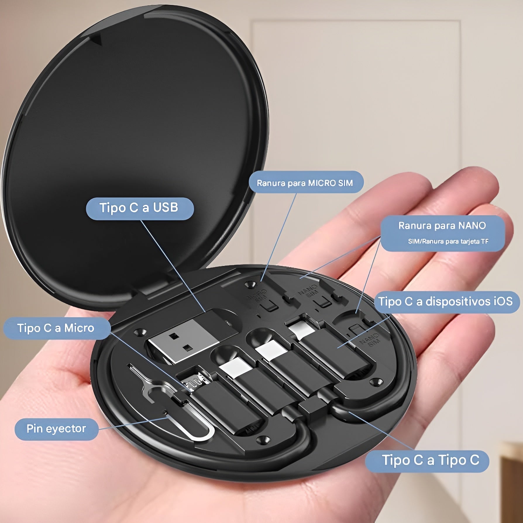 Kit de almacenamiento de tarjetas adaptadoras USB – Tienda online NQLN Store Venezuela