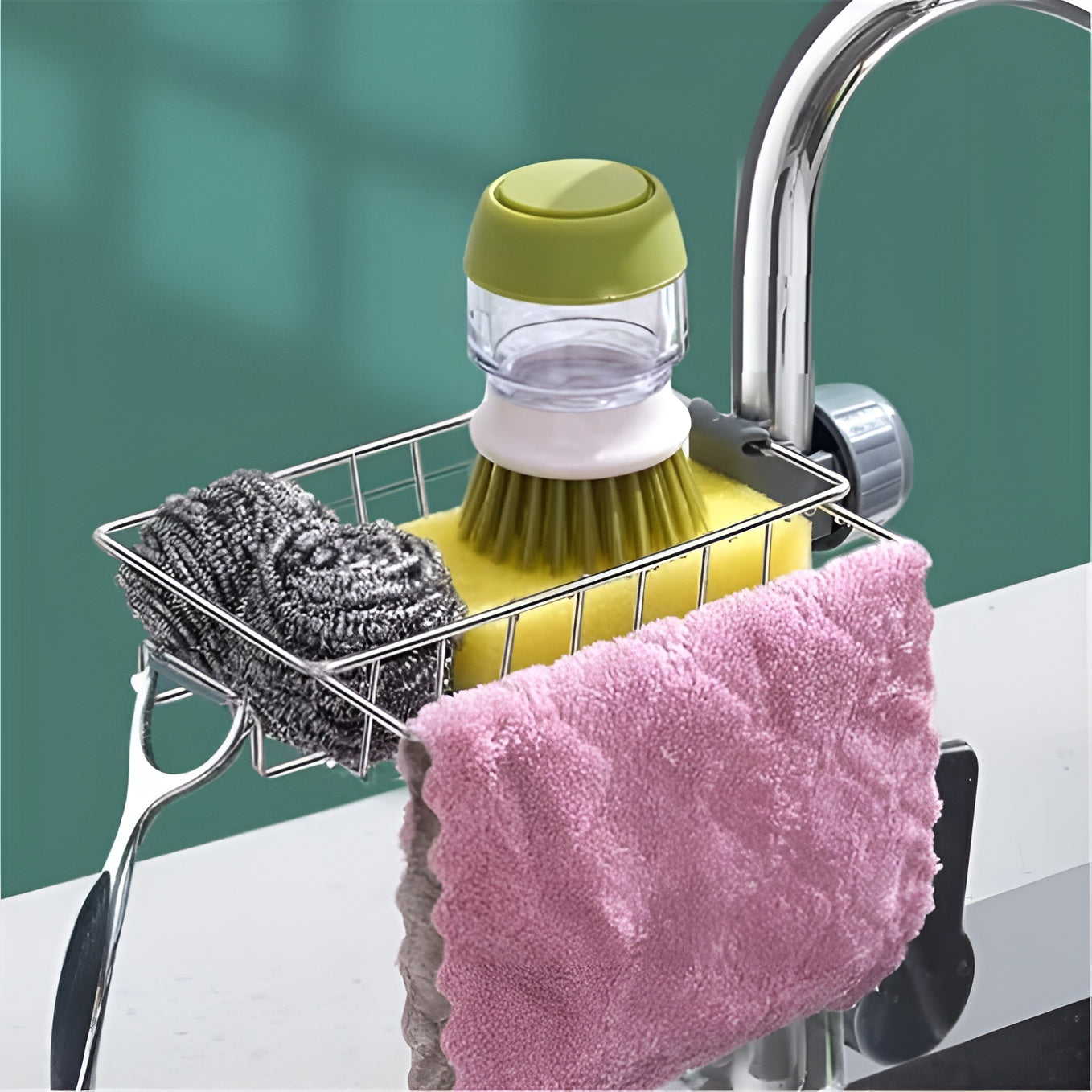Soporte para esponja en grifo de acero inoxidable – Envío a toda Venezuela – NQLN Store